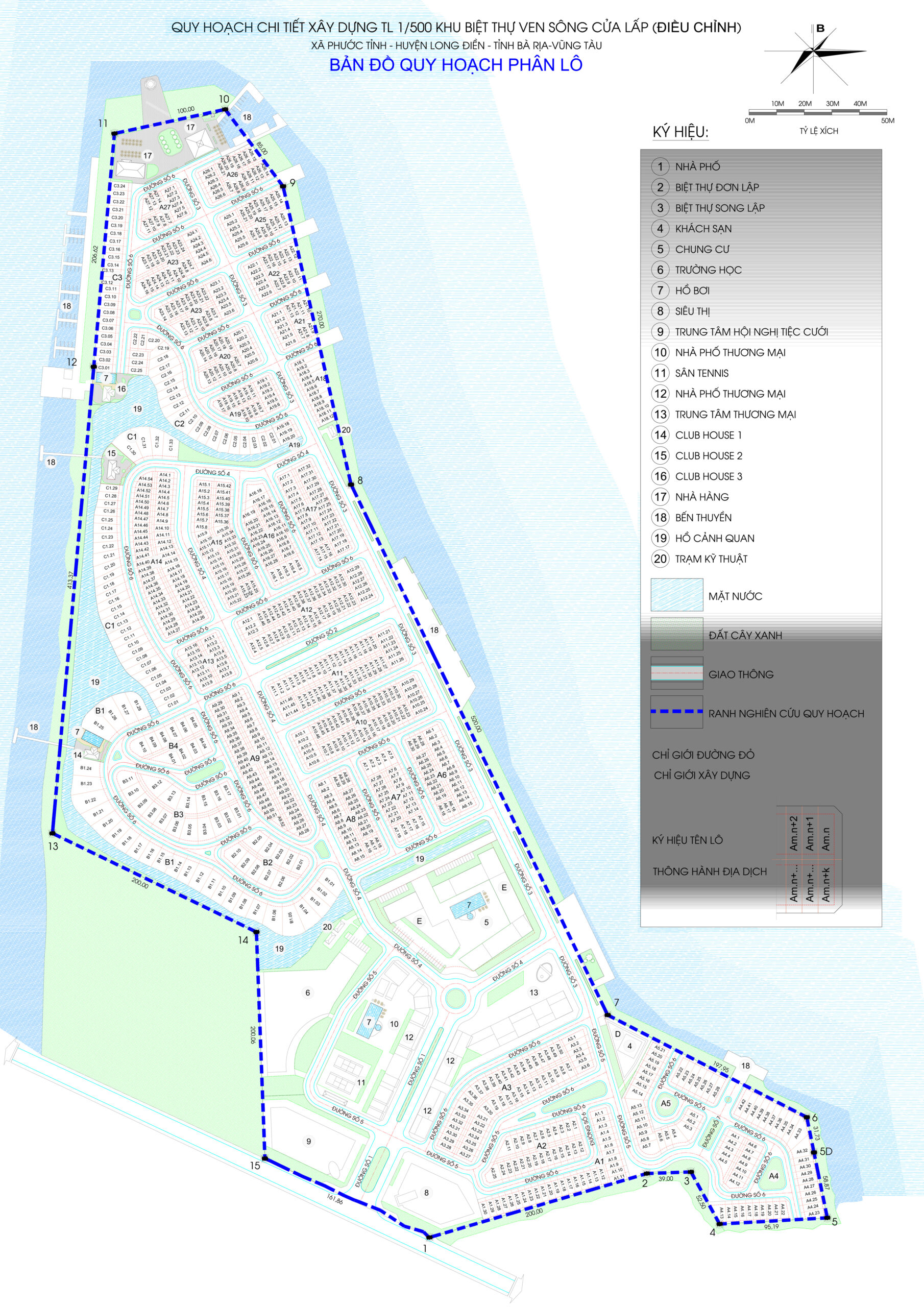 sơ đồ phân lô dự án marine city vũng tàu